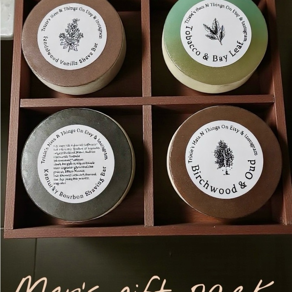Set of Four Men’s Shaving Soaps
